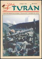 1998 A Turán, Magyar Eredetkutatással Foglalkozó Tudományok Lapja I. évfolyamának 1. száma, 100p