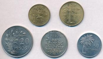 Bissau-Guinea 1977. 50c-20P (5xklf) T:1-
Guinea-Bissau 1977. 50 Centavos - 20 Pesos (5xdiff) C:AU