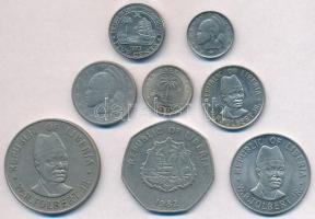 Libéria 1941-1982. 1/2c-5$ (8xklf) T:1-,2,2- Liberia 1941-1982. 1/2 Cent - 5 Dollars (8xdiff) C:AU,XF,VF
