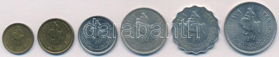 Líbia 1979. 1d-100d (6xklf) T:1-
Libya 1979. 1 Dirham - 100 Dirhams (6xdiff) C:AU