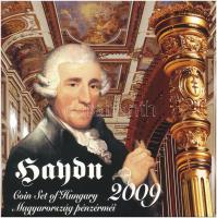 2009. 5Ft-200Ft Haydn (7xklf) forgalmi érme sor, benne Joseph Haydn Ag emlékérem (12g/0.999/29mm) T:PP Adamo FO43.4