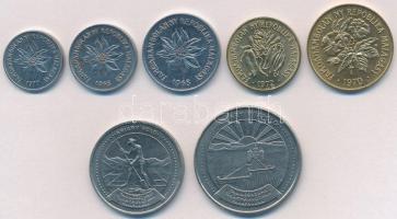 Madagaszkár 1965-1978. 1Fr-20A (7xklf) T:1-,2
Madagascar 1965-1978. 1 Franc - 20 Ariary (7xdiff) C:...