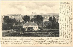1904 Eperjes, Presov; kúria. Cattarino Sándor kiadása / villa (vágott / cut)