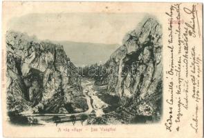 1900 Vág-völgye, Waagthal, Vah-valley; (vágott / cut)
