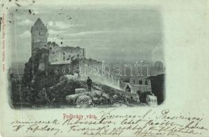 1899 Kővárhely, Podhradie, Podhrágy; Nagytapolcsány vára. Platzko Gyula kiadása / Schloss / castle / Topolciansky hrad (fa)