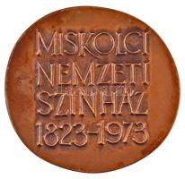 Kiss Kovács Gyula (1922-1984)  1973. "Miskolc Nemzeti Színház 1823-1973" kétoldalas Br pla...