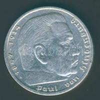 Német 3. Birodalom 1936A 5M Ag "Hindenburg" T:2/3