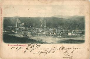 1899 Korompa, Krompach; vasgyár. balkányi S. kiadása / iron works, factory (EB)