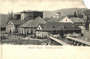 Prakfalva, Prakendorf, Prakovce; Vasgyár. Geruska Pál kiadása / Eisenwerk / iron works, factory (EM)
