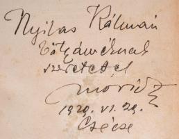 Móricz Zsigmond: Magyarok. Bp.,é.n.,Athenaeum. Hatodik kiadás. Kiadói aranyozott egészvászon-kötés, ...