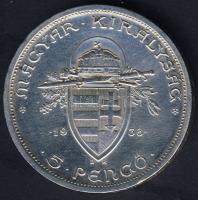 1938. 5P Ag "Szt.István" T:2 ph