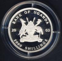 Uganda 2003. 2000Sh Ag "Olimpia-futás" T:PP Csak 500db! RR!!