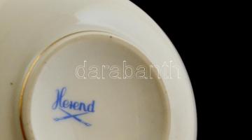 Herendi csipkebogyómintás porcelán csésze, kézzel festett, jelzett, hibátlan, d: 9 cm, m: 5 cm