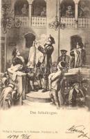 1899 Das Schultragen, Verlag und Eigentum A. I. Hoffmann, Frankfurt / The Presentation at the Synagogue, Judaica s: M. Oppenheim (EK)