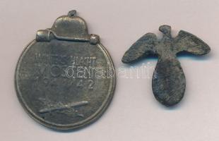 Német Harmadik Birodalom 1939-1945. 2db kitüntetés másolata, szalag nélkül T:3 sérült fül
German Th...