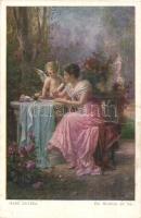 4 db Hans Zatzka művészlap / 4 art postcards, s: Hans Zatzka