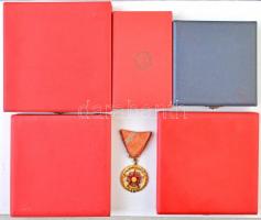 6db-os vegyes kitüntetés és emlékérem tétel, közte "Közalkalmazottak Szakszervezete", &quo...