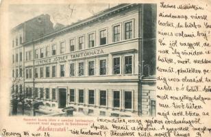 1899 Pozsony, Pressburg, Bratislava; Ferenc József Tanítók háza / teachers training institute (r)