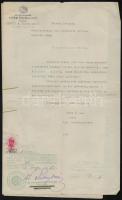 1938 Nagytapolcsány, Izraelita anyakönyvvezető rabbi által kiállított, anyakönyvi kivonatott helyettesítő bizonyítvány