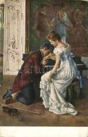 23 db RÉGI motívumlap, üdvözlő, gyerek, humor, hölgyek, reklám/ 23 pre-1945 motive postcards; greeti...