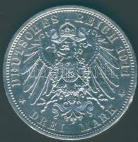 Német Birodalom/Császárság/Poroszország 1911. 3M Ag II.Vilmos T:2/3+