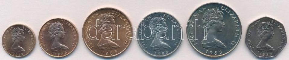 Man-sziget 1983. 1/2p-20p (6xklf) T:1- (eredetileg PP)
Isle of Man 1983. 1/2 Penny - 20 Pence (6xdi...