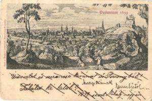 1897 (Vorläufer!) Pozsony, Pressburg, Bratislava; Posonium 1659. Rudolf Drodtleff (Rb)