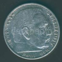 Német 3. Birodalom 1936A 5M Ag "Hindenburg" nagy h.k.-tel T:2/3+