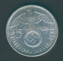 Német 3. Birodalom 1936A 5M Ag "Hindenburg" nagy h.k.-tel T:2/3+