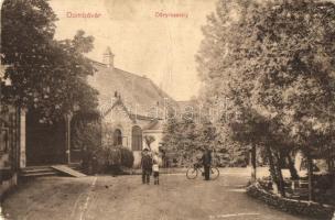 1914 Dombóvár, Dőry kastély, kerékpár. Haasz Antal kiadása (fa)