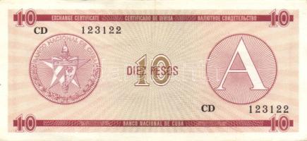 Kuba/külföldi váltó kiadások 1985. 10P "A" sorozat T:II