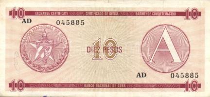 Kuba/külföldi váltó kiadások 1985. 10P "A" sorozat T:II