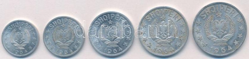 Albánia 1964. 5q Al + 10q Al + 20q Al + 50q Al + 1L Al T:1-,2
Albania 1964. 5 Qindarka Al + 10 Qind...
