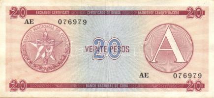 Kuba/külföldi váltó kiadások 1985. 20P "A" sorozat T:II