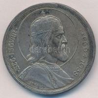 1938. 5P Ag Szent István T:1-,2 patina Adamo P8.1