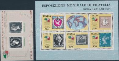 Stamp exhibition block set, Bélyegkiállítás blokk sor