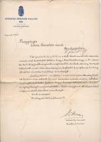 1896 Bp., Az Ezredéves Országos Kiállítás fejléces levélpapírjára írt levél, Schmidt József miniszteri tanácsos aláírásával