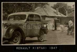 Fővárosi Autótaxi Vállalat fotóalbuma, 39 beragasztott képpel, némelyik feliratozva, 9×14 cm