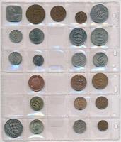 Guernsey 1938-1999. 23db-os érme tétel berakólapon T:1-,2 Guernsey 1938-1999. 23pcs of coins C:AU,XF