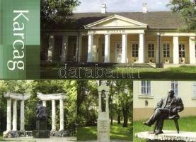 32 db modern magyar városképes lap; Szolnok, Karcag, Berekfürdő / 32 modern Hungarian town-view post...