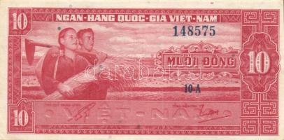 Dél-Vietnam 1956. 1D T:I + 1962. 10D T:II+