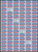 433 db légiposta címke, zöme eredeti gumizással