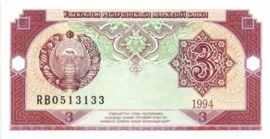 Üzbegisztán 1994 1S, 3S, 5S T:I + 10S, 25S T:II+ + 1997. 200S T:I