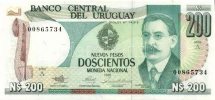 Uruguay 1985. 500P "C" T:I + 1986. 200P, 10.000P pár! T:I (10.000P), II+ (200P) Csak egysz...