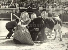 6 db főleg régi bikaviadalos motívumlap, ebből 2 modern / 6 mainly pre-1945 bullfight motive cards, ...