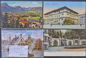 Kb. 123 db főleg régi német városképes lap + 1 leporello / Cca. 123 mainly pre-1945 German town-view postcards + 1 leporello booklet
