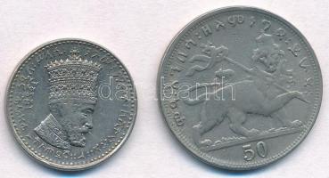 Etiópia 1923. 25m Ni + 50m Ni T:2,2-
Ethiopia 1923. 25 Matonas Ni + 50 Matonas Ni C:XF,VF