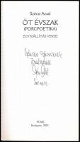 Szécsi Antal: Öt évszak. (Porcpoetika.) Egy kiállítás versei. Kiadói papírkötésben. A szerző által d...