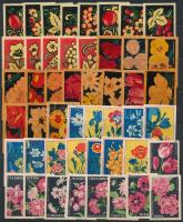 192 db virág témájú gyufacímke