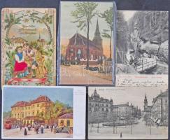 Kb. 117 db régi főleg osztrák városképes lapok / Cca. 117 pre-1945 mainly Austrian town-view postcards